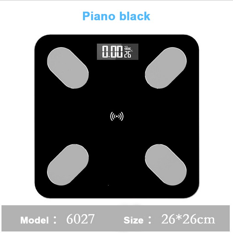 Bluetooth Smart Electronic Scale Digital Display Battery Powered Body Fat Scales