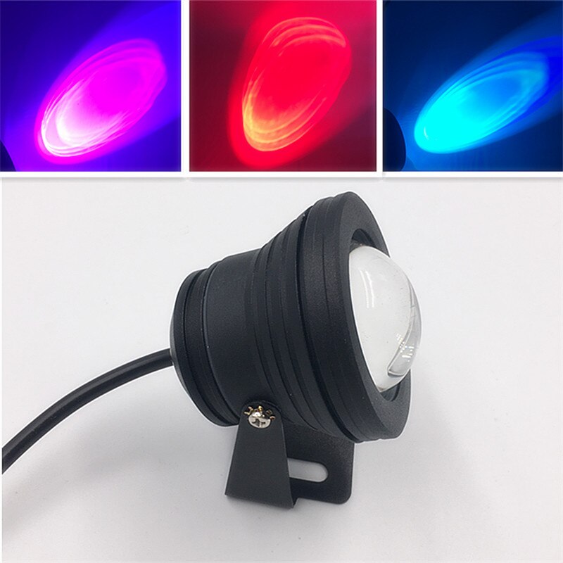 DC12V 10W RGB LED underwater lawn light 24key IR remote IP68 waterproof