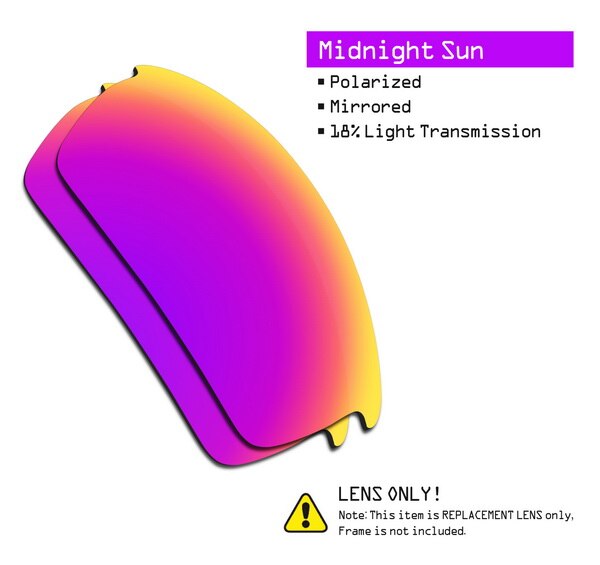 SmartVLT Polarized Replacement Lenses for Oakley Bottlecap Sunglasses - Multiple Options: Midnight Sun