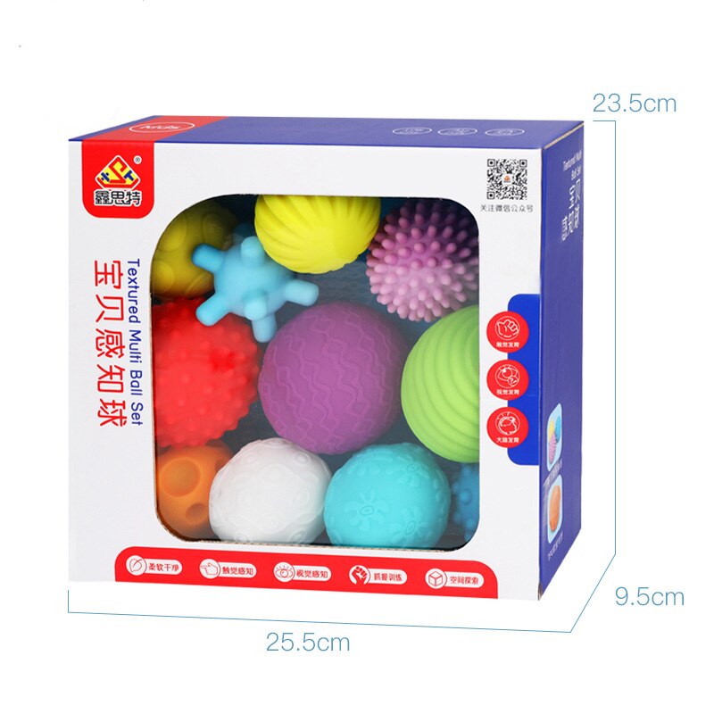 Kinderspeelgoed Kids Geweven Multi Bal Zacht Speelgoed Bal Set Ontwikkelen Baby Tactiele Zintuigen Massage Training Speelgoed Hand Touch bal
