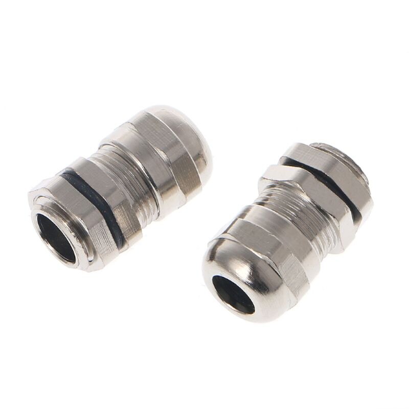 3PCS Stainless Steel PG7 3.0-6.5mm Waterproof Connector Metal Fixing Cable Gland 581C