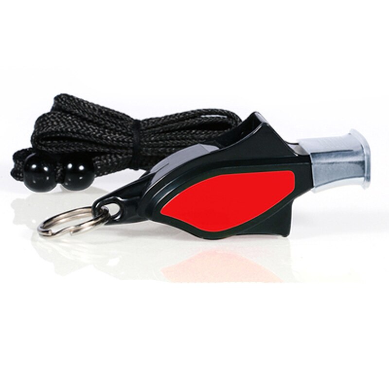 6 stk dommer træner træning delfin fløjte basketball fodbold sport vandtæt harpiks fri tilbehør: Rød