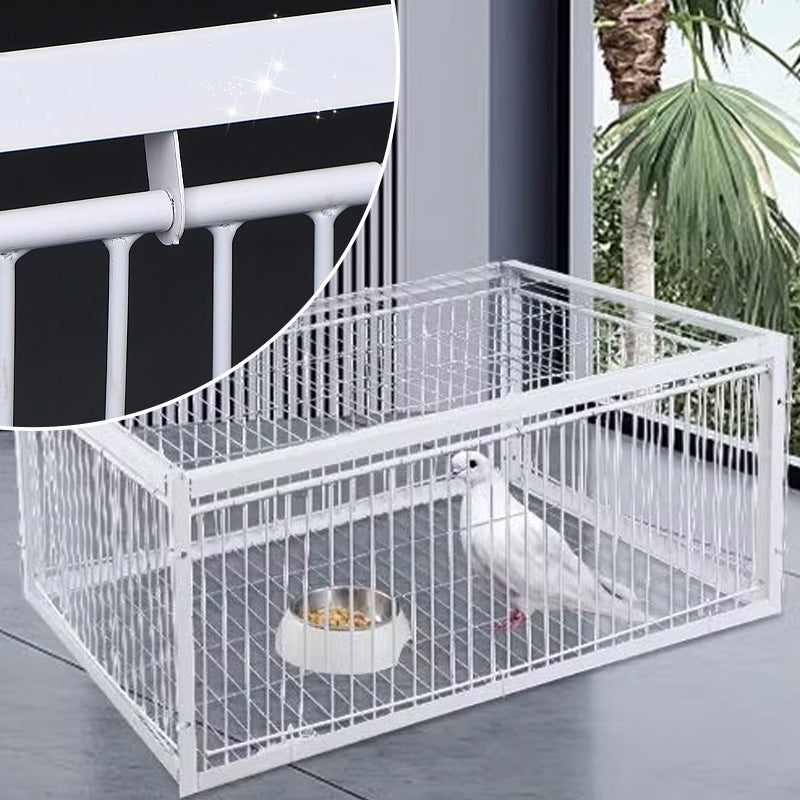 Somente entrada de gaiola de pássaros humana com armadilha automática, sem saída, com base
