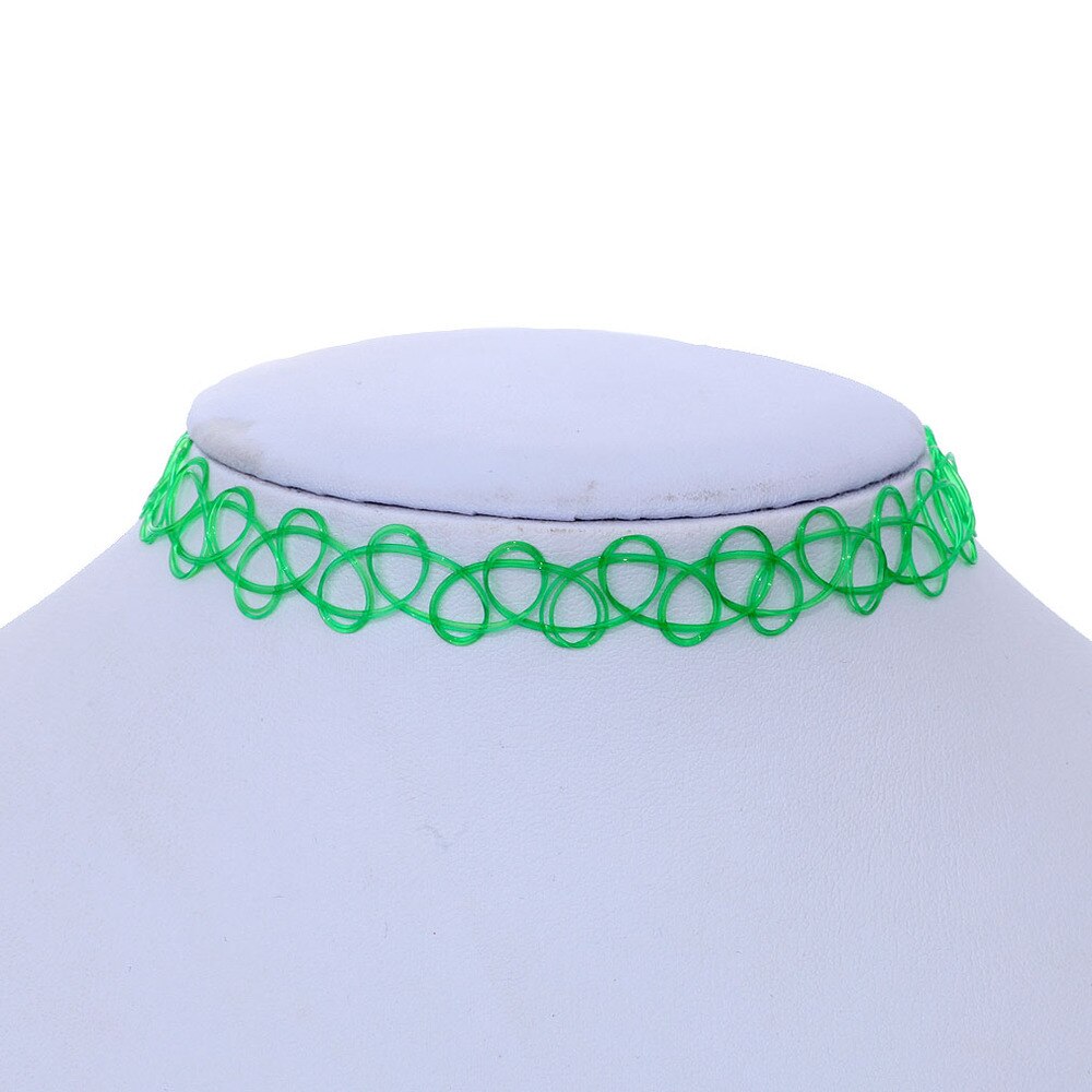 Colliers puissants colorés et Sexy, bijoux de plage en forme de goutte d&#39;eau, clavicule circulaire en toile d&#39;araignée, pour au bord de la mer, , 1 pièce: C