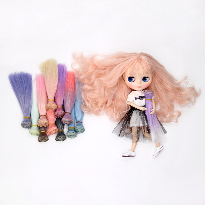 Msiredoll bjd wig Accessories 1piece 15*100CM or 25*100CM doll hair for 1/3 1/4 1/6 straight hair bjd wig diy