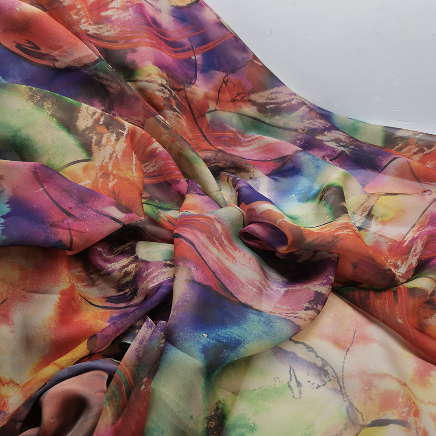 Dress Dancing Fabric Flowing 30D Chiffon Fabric Costume Material DIY Stage Cosplay Dress