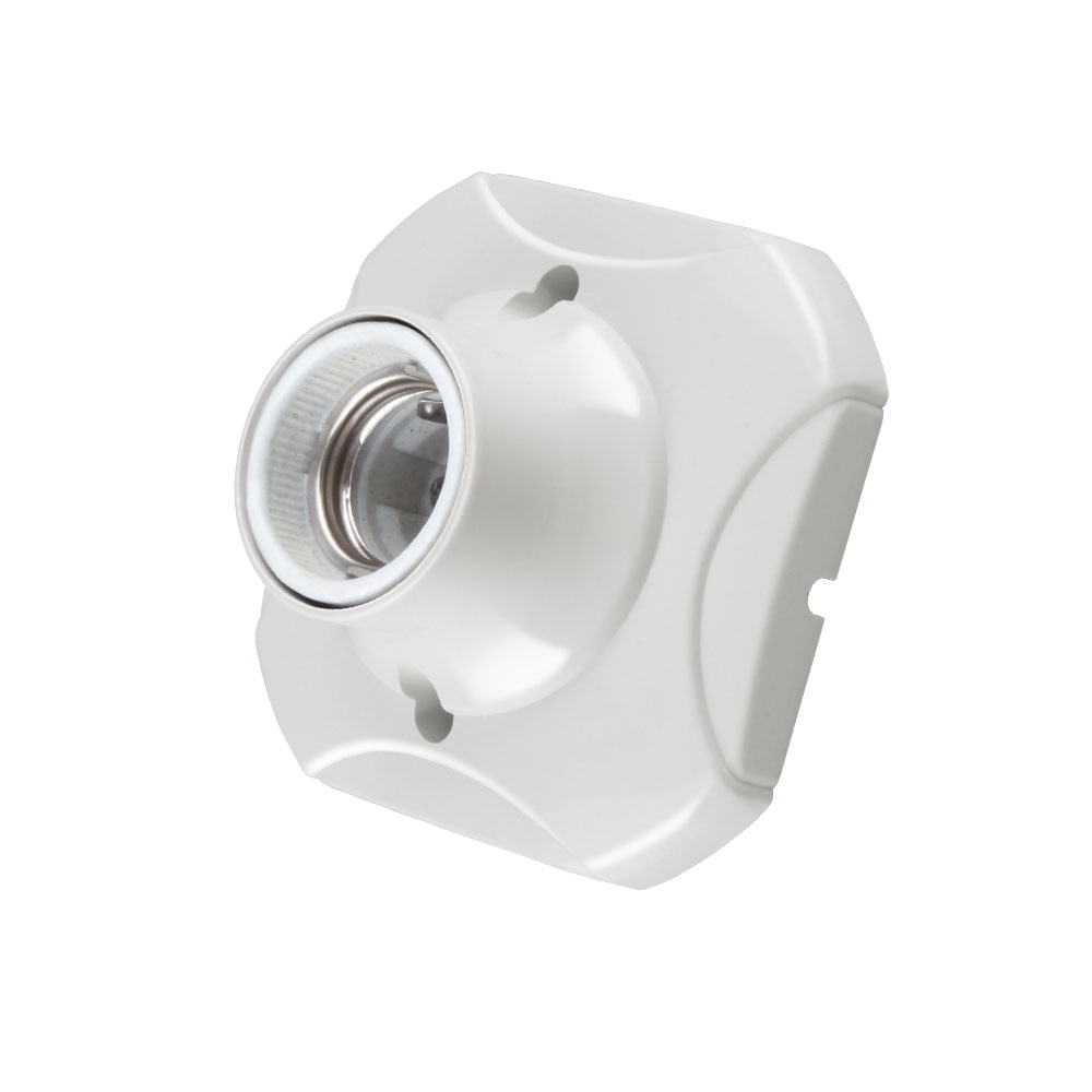 E27 Lamp Base Socket Lamp Holder Adapter Connector Round Screw For LED Light Bulb For Hallway Living Room White Lamp Holder