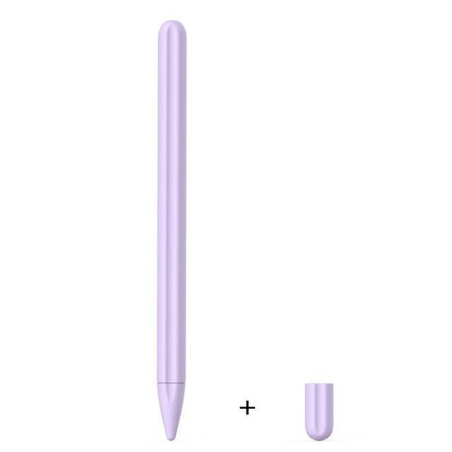 Anti-kratzen Silikon Schutzhülle Feder Stift Stift fallen Für berühren Kuli Kompatibel Zubehör Bleistift Stift Mit M-bleistift: Lila