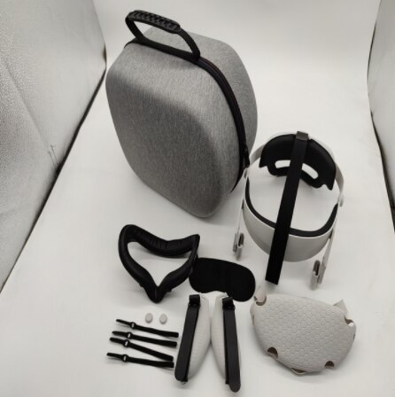 Gomrvr tilbehør til vr briller oculus quest 2 ，fastgørelsesstropper med headset kombinationsdragt komfort opgraderingsversion