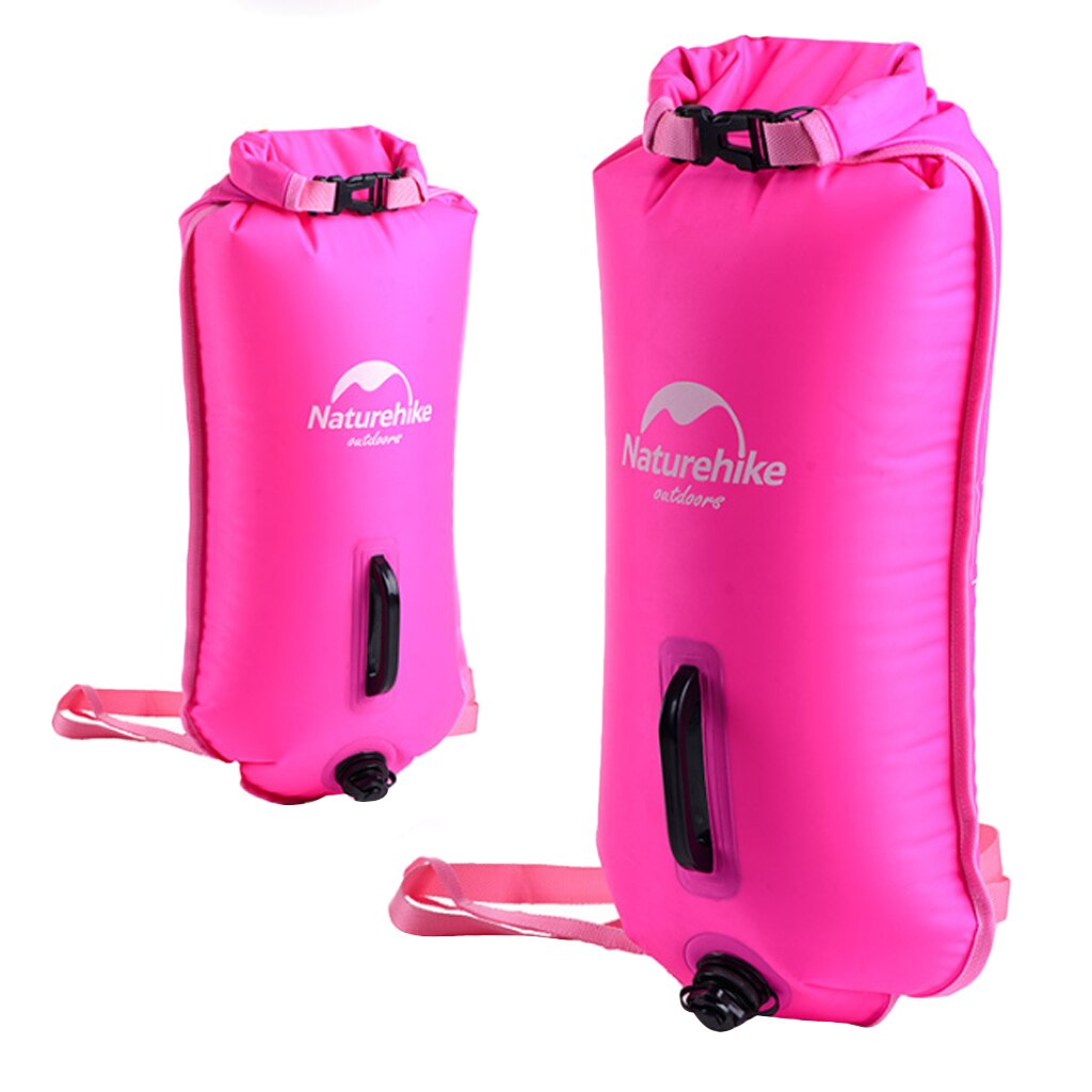 High Visibility Inflatable Swimming Dry Bag Safety Swim Buoy Pull Float Waterproof Sports Bags for Surfing Fishing Water sports