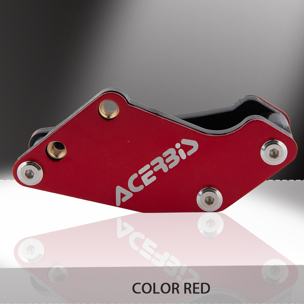 Protector de guía de cadena para motocicleta, piñón de plástico para IRBIS BSE KAYO SSR TTR XR CRF KLX 50 70 90 110 125 140 150 160cc Dirt Pit Bike: Rojo