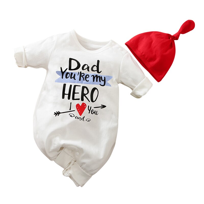 Neugeborenen Baby Jungen Strampler Baumwolle knapp ICH Liebe Mutter Langarm Gesamt und Hütte Kleinkind Kleidung Outfits: Blau / 24M