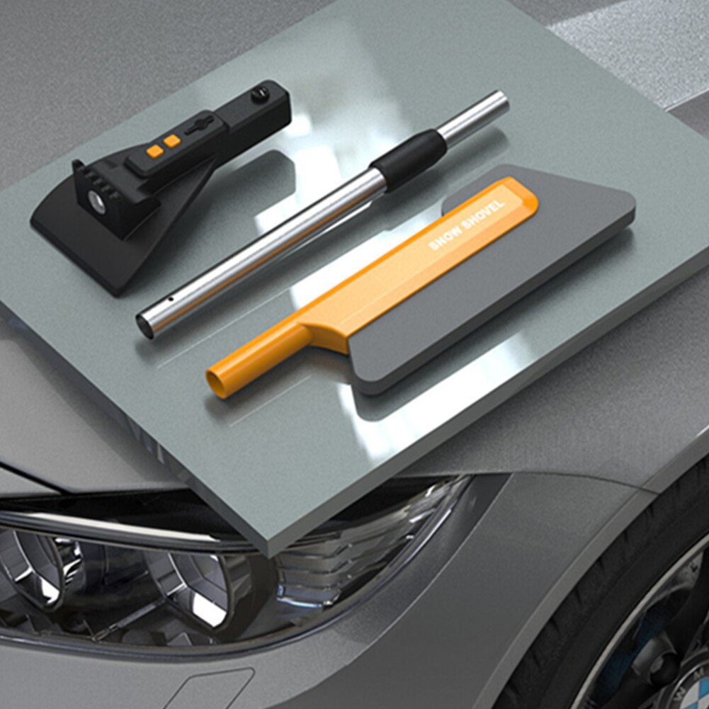 2 In 1 Car With Snow Shovel With Lights LED Multifunctional Scraping Shovel Tools For Outdoor Winter Snow Equippments Parts