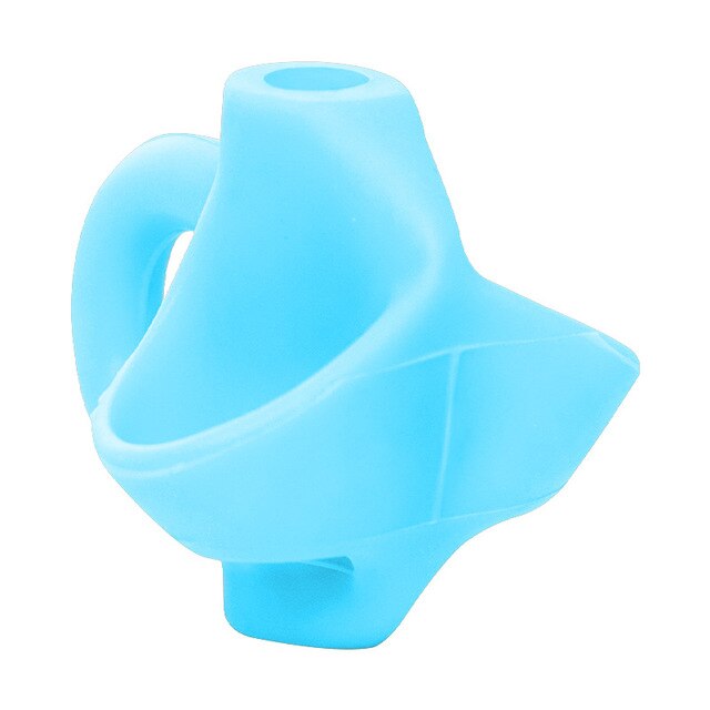 1 pièces étude dessin jouet Silicone dauphin poisson tenir crayon enfants créativité enfants étudiants crayon écriture protéger doigt jouet: Rose