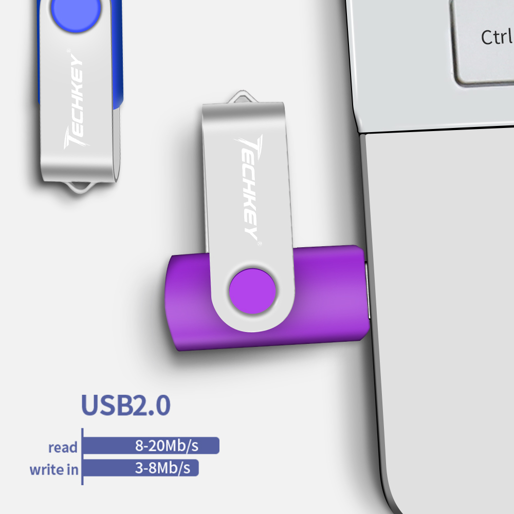 Techkey newest usb flash drive 4gb 8gb pendrive 16gb 32gb флешка Storage usb stick for phone Memory stick