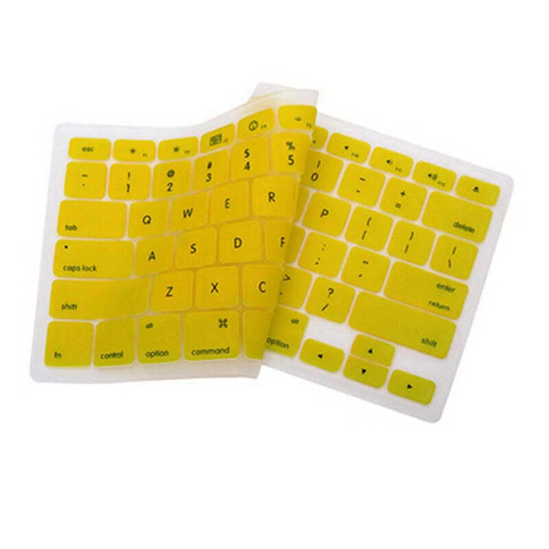Silicone Keyboard Skin Cover For Macbook Pro Air Mac Retina 13" 15" 17" b38: YELLOW