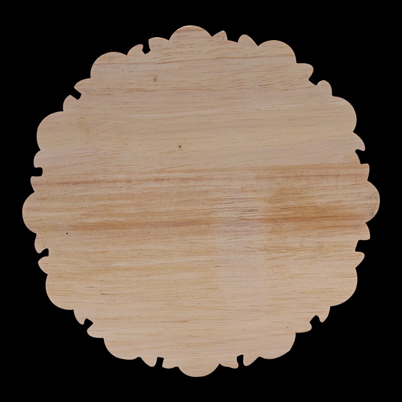 Solid Wood Decal Wood Carving European Round Patch Wood Carving Furniture Decoration Cabinet Door Cabinet Bed Flowers Wood Decal