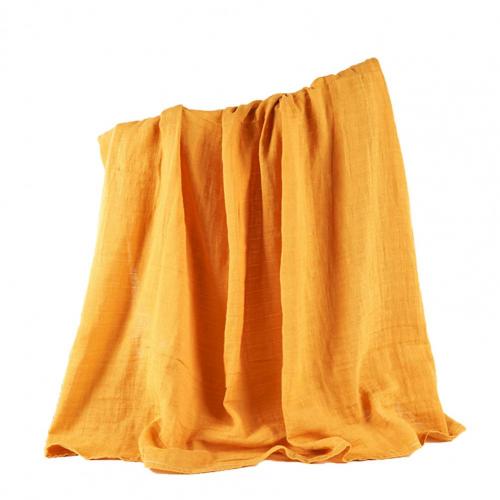 Morbida coperta per bambini Swaddle tinta unita riparo panno neonato doccia coperta Swaddle per accessori per neonati: Goose Yellow