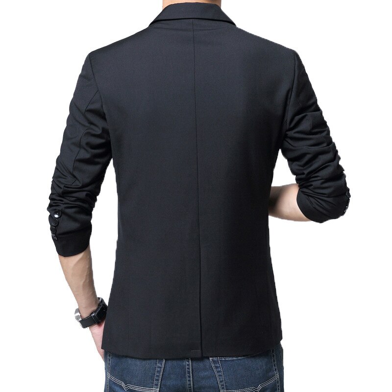 Ruskea kevät syksy rento miesten bleiseri mallit slim fit bleiserit yksi nappi helppohoitoinen pitkähihaiset bleiserit miesten puvut plus koko 5xl