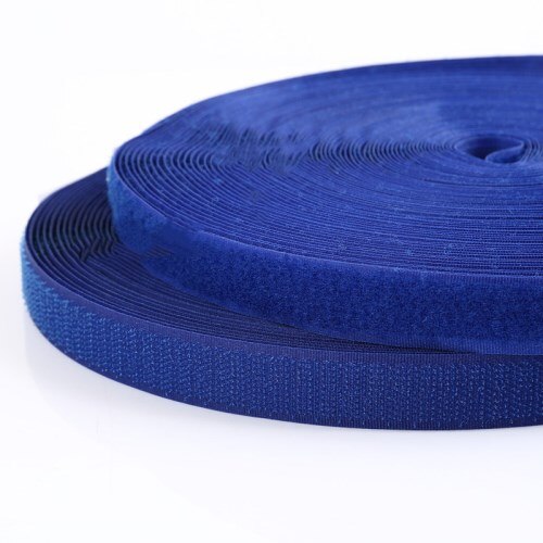 Geen Zelfklevende Sluiting Tape Diy Polyester Nylon Haak Lus Haak Sluiting Tape Naaien Accessoires Geen Sterke Lijm 2Cm * 25Yards: Blue