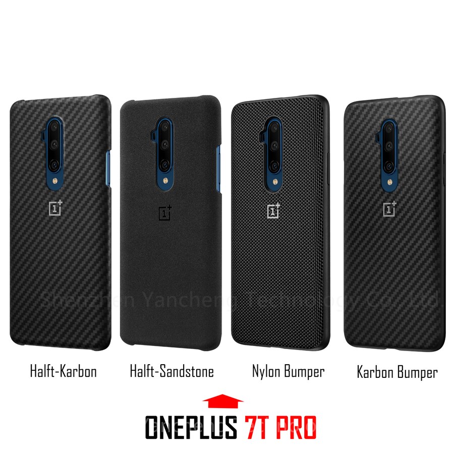 Oneplus 7 Pro funda Original 100% de Oneplus funda protectora oficial de Nylon parachoques arenisca funda one plus 7 Oneplus 7T