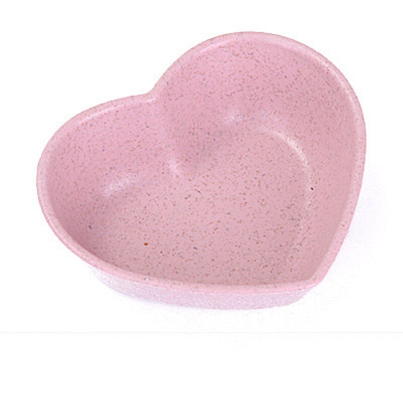 Seasoning Dish Flower Heart Round Shape Snack Plate for Sugar, Soy Sauce, Vinegar and Almost All Kinds of Seasoning Pink Flower: heart pink