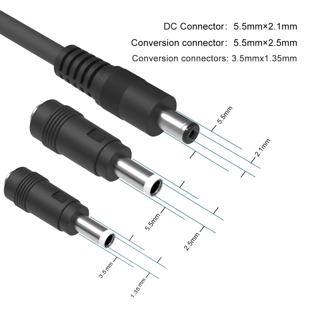 Connecteurs de panneaux solaires pour MC4, câble d'extension 16awg avec cc 5.5mm x 2.1mm cc 3.5x1.35mm cc 5.5x2.5mm pour centrale électrique, etc.