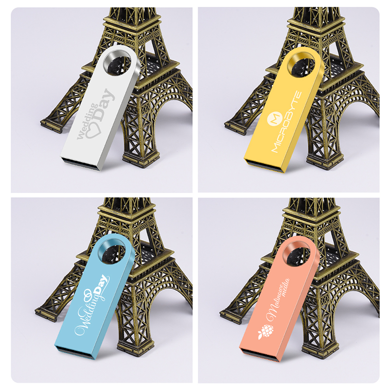 High speed memoria flash drive 32GB pendrive 128GB 64GB waterproof pen drive 16GB 8GB flash usb 2.0 metal stick key Custom logo