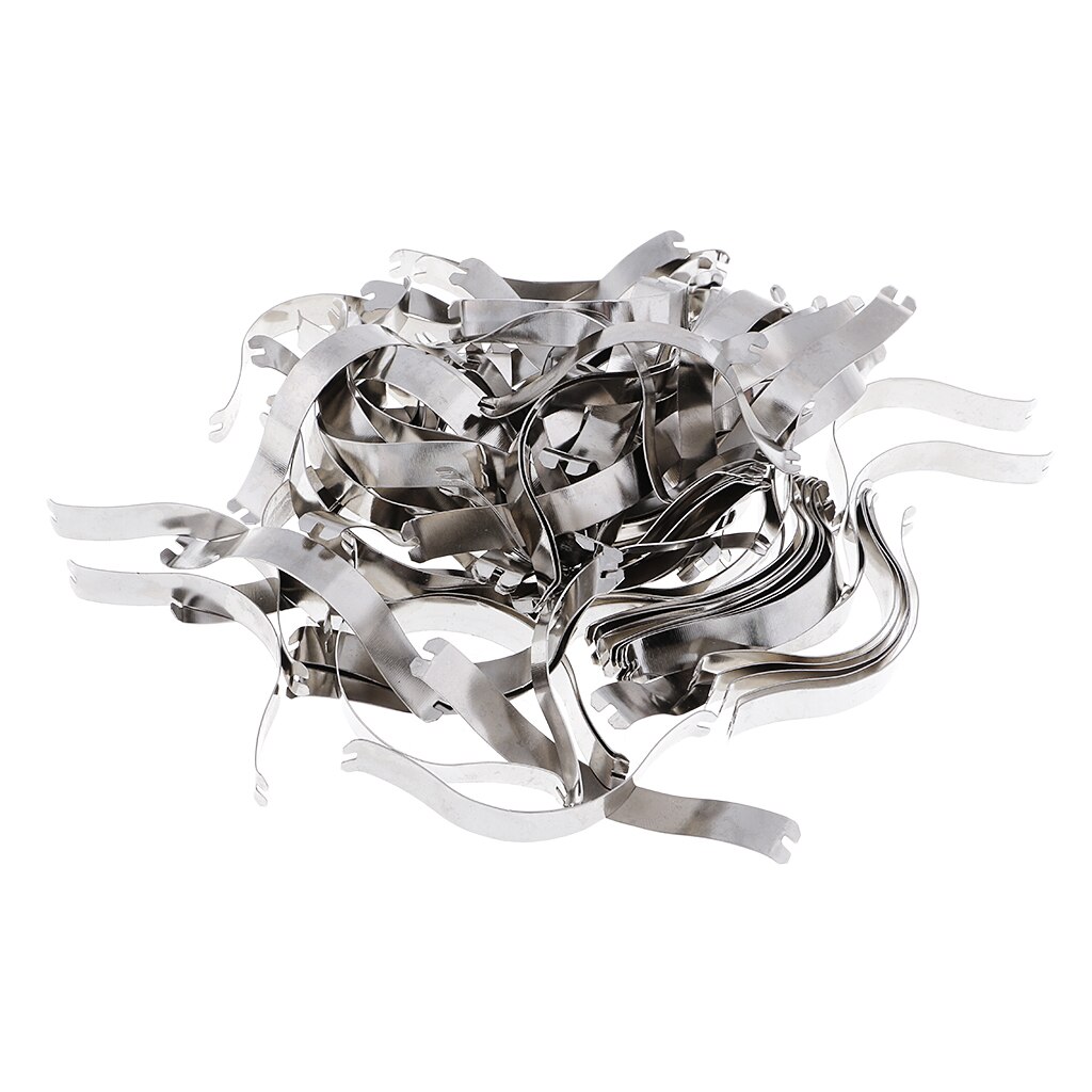 100Pcs Lente Clips Metalen Aluminium Fotolijst Hardware Voor Frame Molding 85x9mm