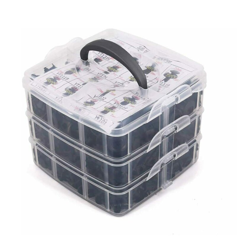 680/726 Pcs Auto Retainer Nylon Auto Fasteners Push Trim Clips Pin Klinknagel Bumper Kit Hulpapparatuur Toolbox