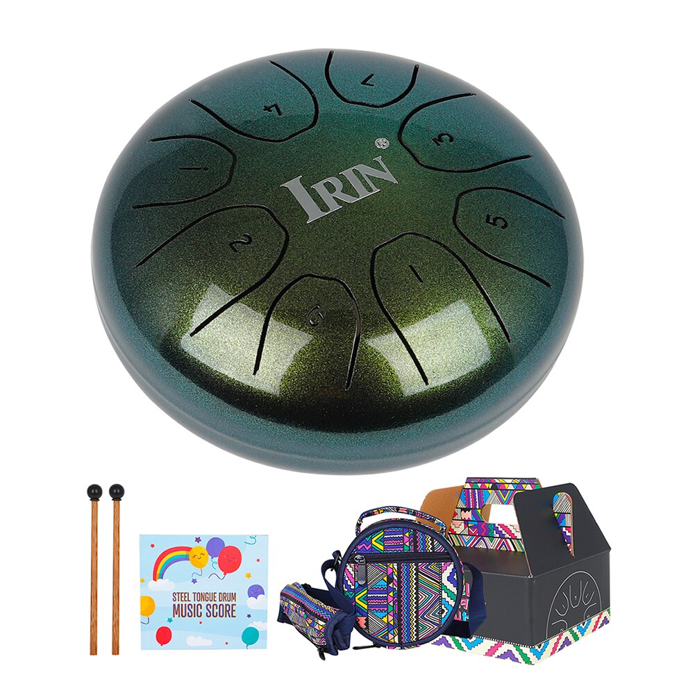 8 Notes Kleine Drum Staal Tong Set Instrument W/Draagtas 6 Inch Percussie Voor Muziek Liefhebbers Spelen Accessoires