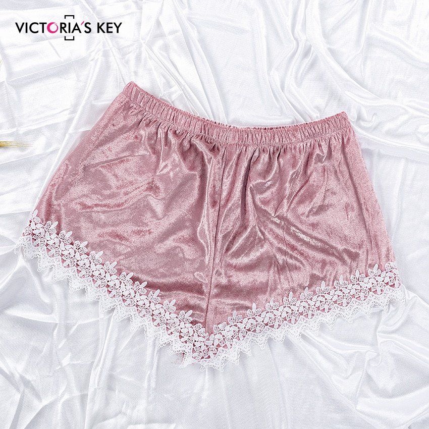 Túnica para mujer de terciopelo rosa clave de VICTORIA'S y conjuntos de vestidos de encaje Albornoz Cami y pantalones 4 piezas ropa de dormir Conjunto de pijama ropa de dormir femenina