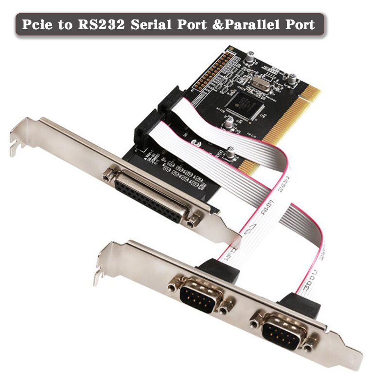 Serial Riser pci-e expansion card Printer parallel port LPT ris... – Grandado