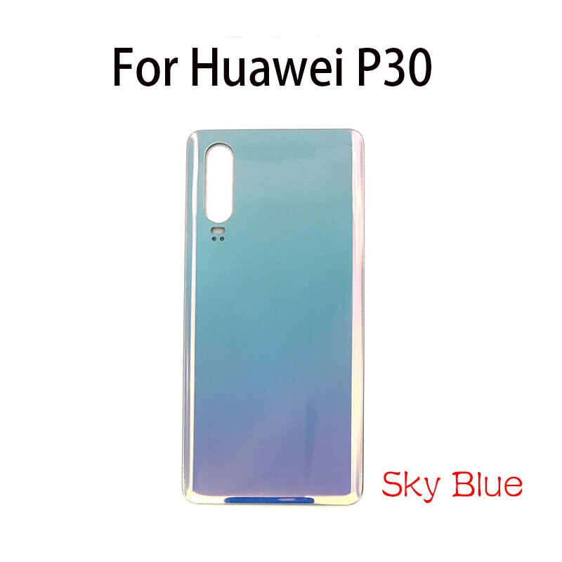 Tylna szklana tylna pokrywa do obudowy baterii Huawei P30 Lite Pro tylna pokrywa baterii z naklejką samoprzylepną: P30 Sky Blue