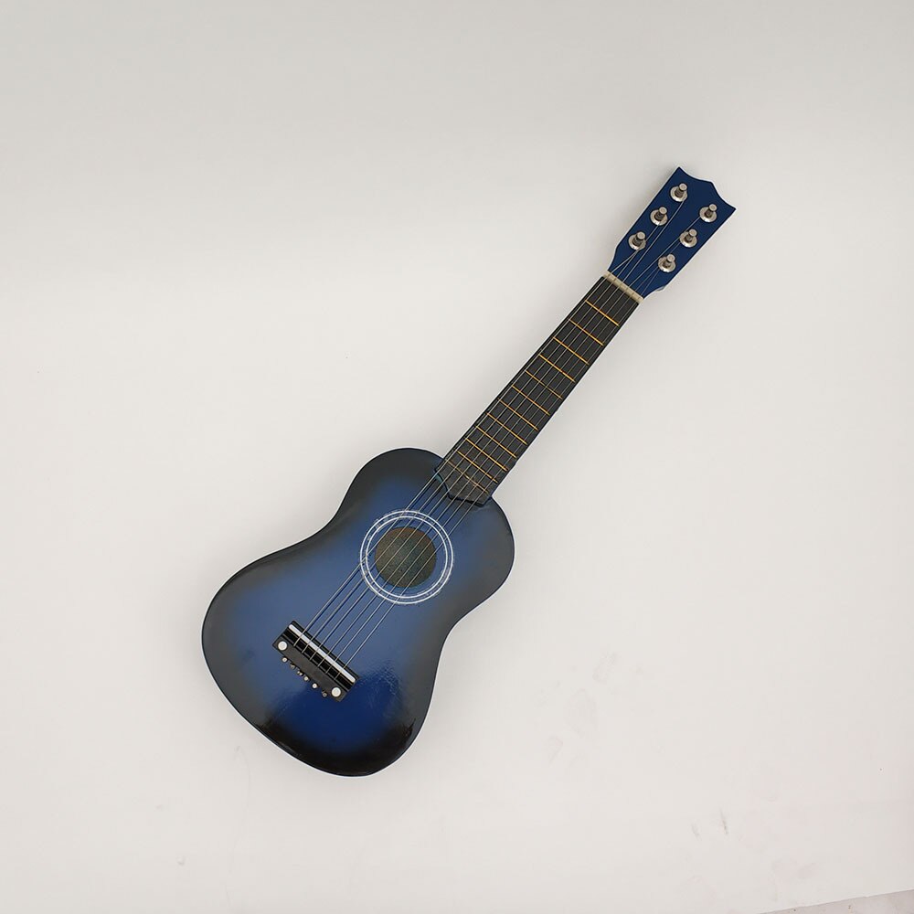 21- tommer lille guitar farve basswood lille guitar legetøj guitar børns guitar plukket strengeinstrumenter: Blå