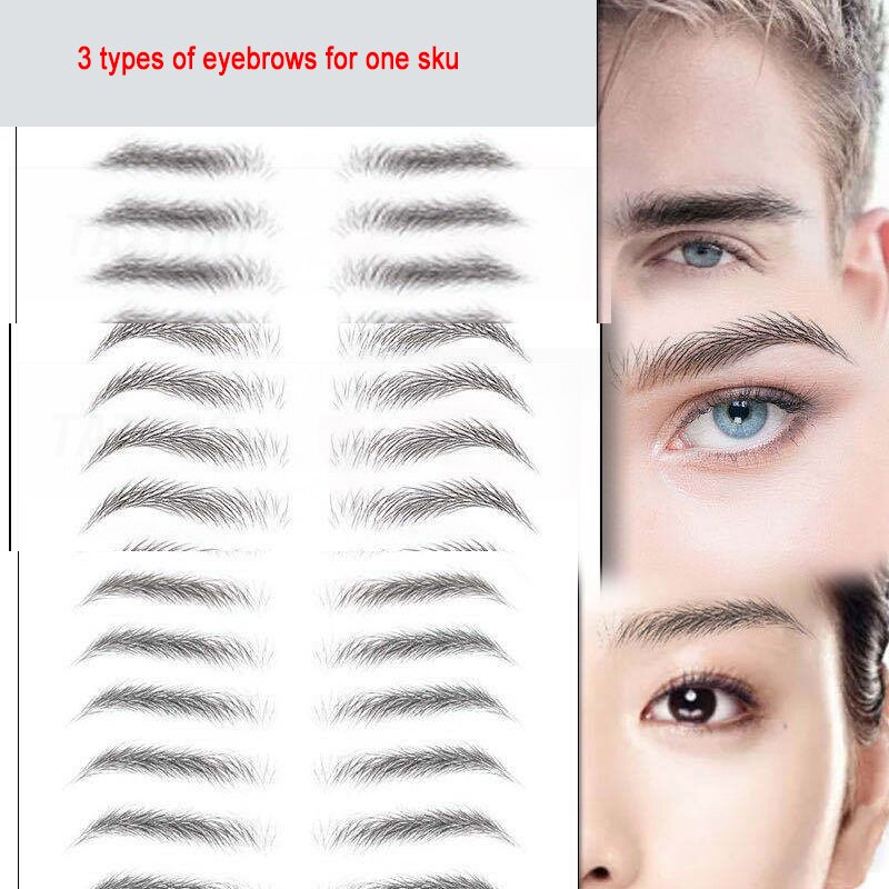 3 Styles Eyebrow Stencils Drawing Gguide Card Template DIY Makeup Tools Pro Reusable Stencil Set