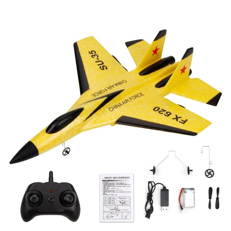 Flexible R/C Aircraft EPP Foam RC Realistic SU35 Fighter for Elementary Aeromodelling Long-Endurance Kids Favor