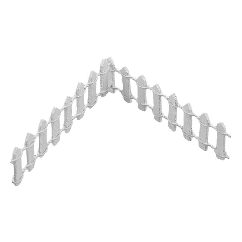 Miniature Wooden Fence DIY Fairy Garden Micro Landscape Small Ornaments Succulent Wooden Fence Garden Decoration