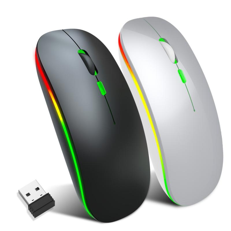 1600 Dpi Usb Optische Draadloze Muis 2.4G Receiver Super Slim Mouse Oplaadbare Ergonomische Draadloze Muis Voor Pc Laptop