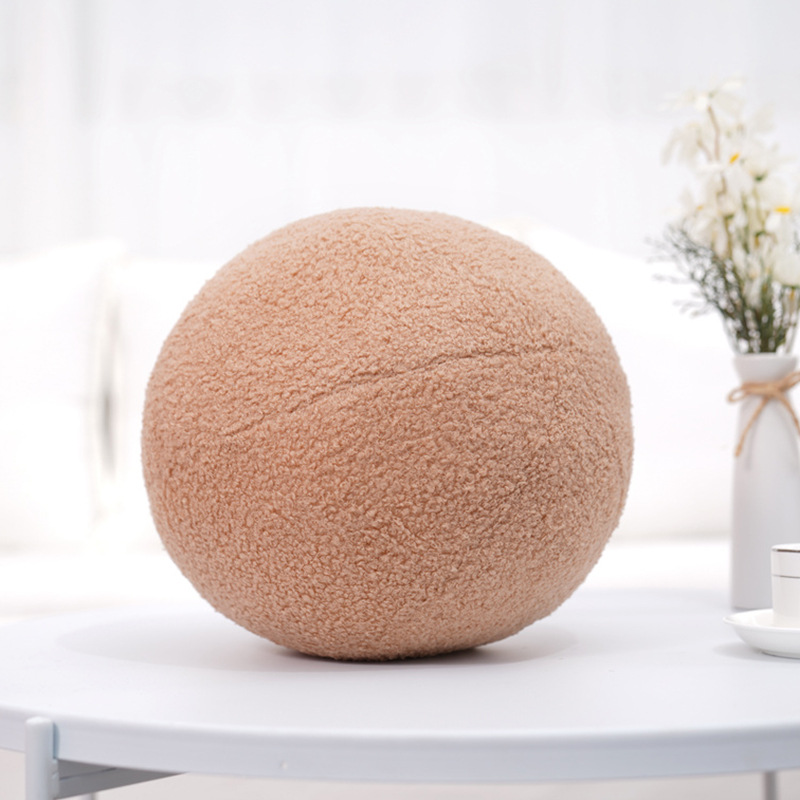 Baby Pillow Nordic Ball Pillow Studio Photography Prop Sofa Cushion Children's Room Decoration Doll P2: Yellow
