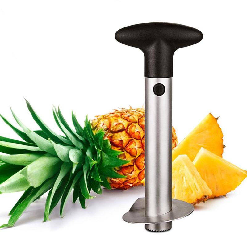 Fruit Pineapple Stainless Steel Corer Slicers Tool Peeler Puller Cutter Core Artifact Cutter Easy Pineapple Cut Ki Q8G1