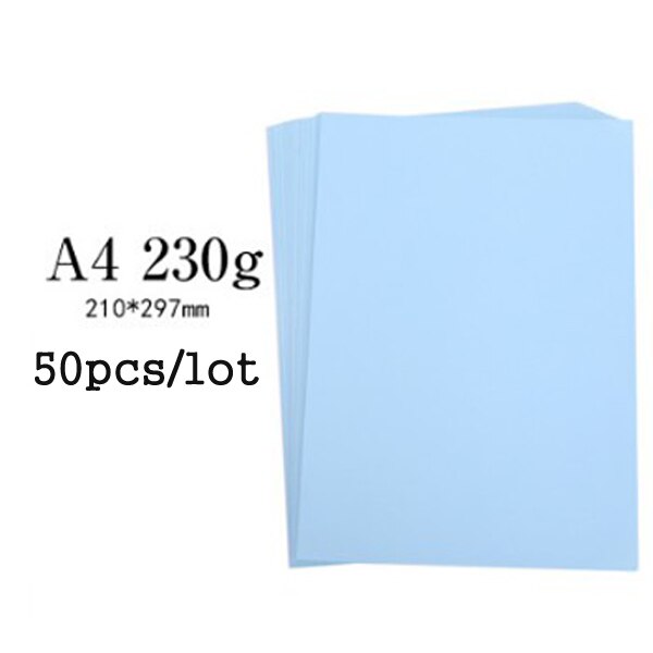 A4 Size 50 Pcs Thick Hard 230gms Cardboard Cutting Paper Paperboard DIY Painted Scrapbooking Greeting Card Paper Decorative: 4