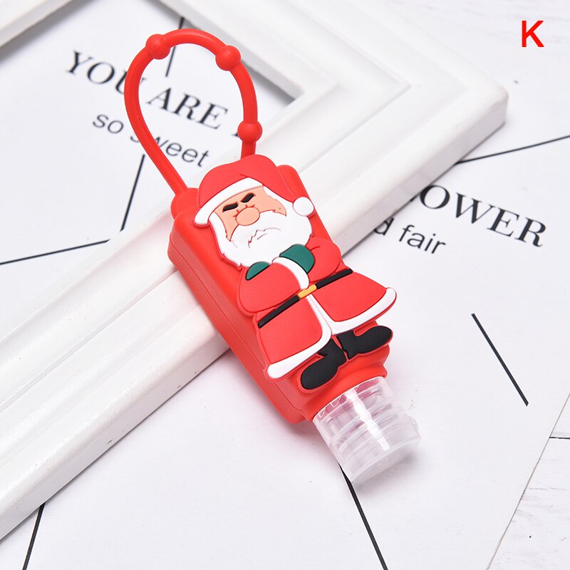 30ml mini jule søde julekarton håndsprit bruser lotion holder tom flaske: K