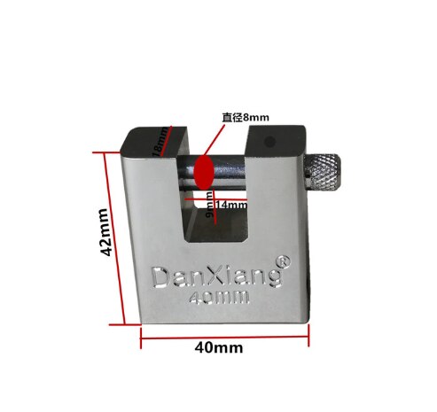 Top Security Container Garage Trailer Padlock Heavy Duty with 3 Keys: 40mm