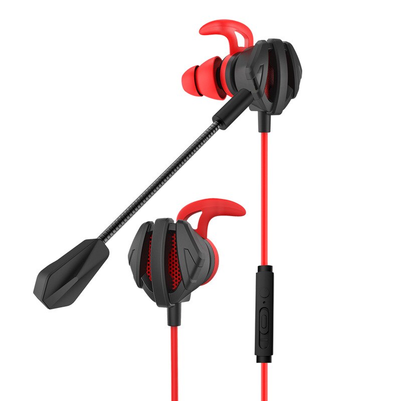 Earphone Helmets For CS Games Gaming In-Ear Headset 7.1 With Mic Volume Control PC Gamer Earphones: Red