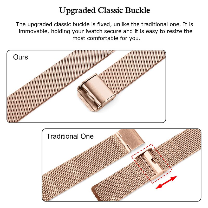 Slim Strap for Apple watch SE 6 5 4 band 44mm 40mm Stainless steel metal bracelet for iWatch series 3 2 1 accessories watchband
