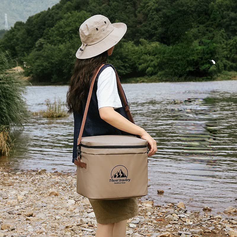 Cooler Insulated Bag Leak Proof,Portable Ice Chest Box for Camping Picnic Beverage Beer Lunch