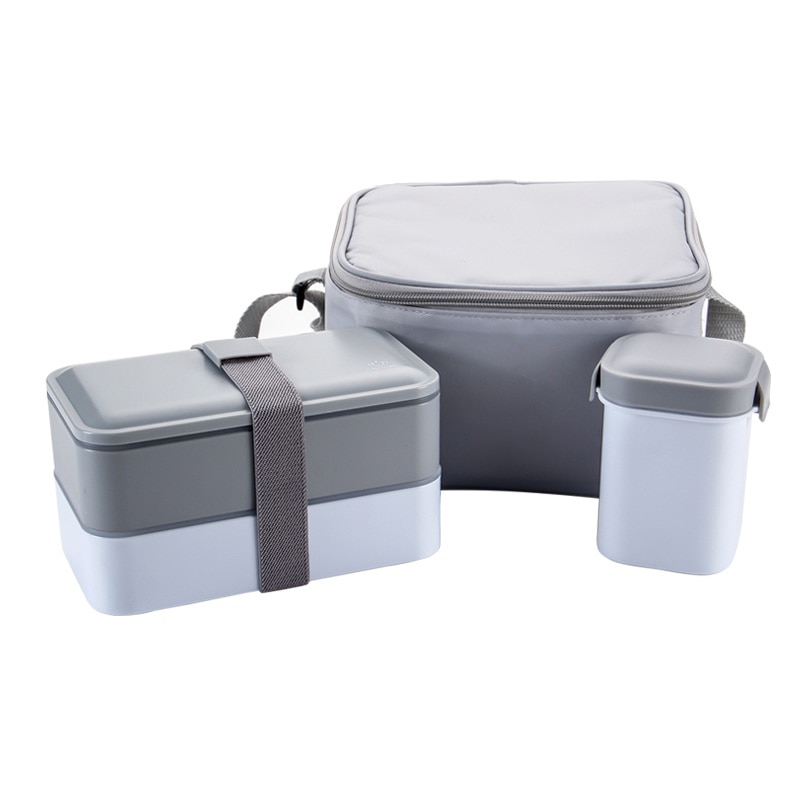 bento box set Japanese Style Lunch Box With Soup Mug Double Sealed Insulated Portable Food storage container Microwavable