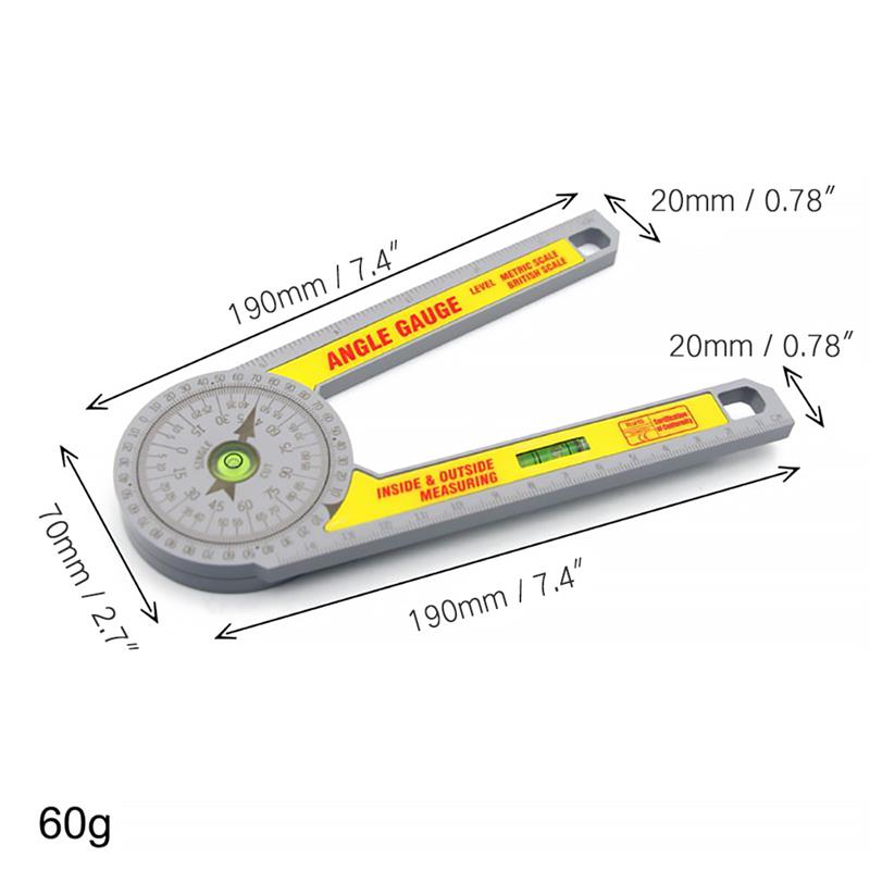 Calibration Miter Saw Protractor Finder Angle Finder Miter Gauge Goniometer Angle Finder Arm Measuring Ruler