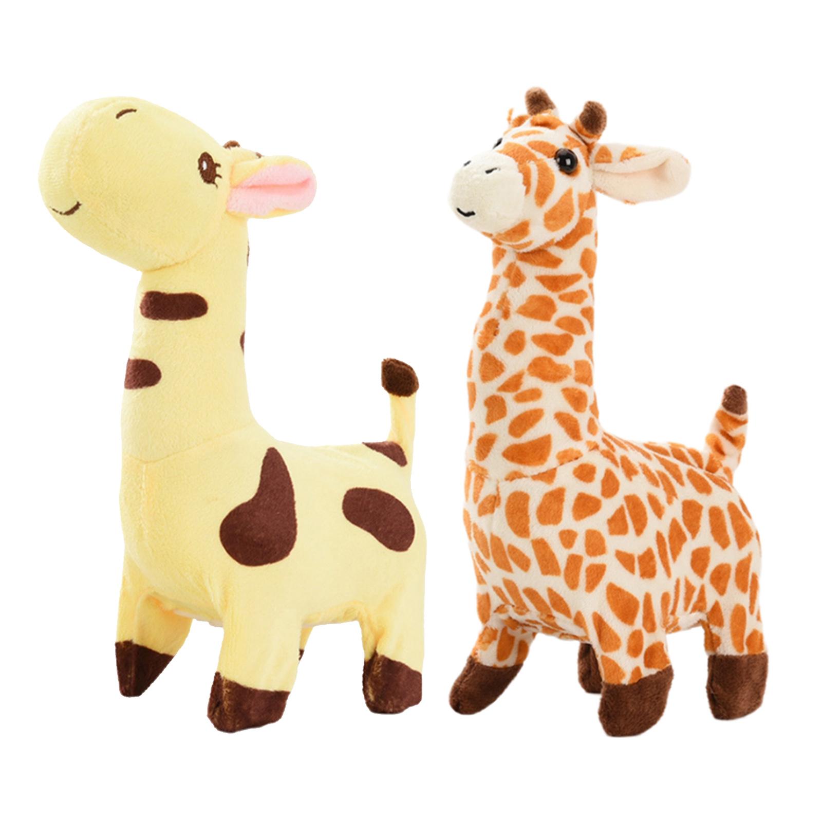 Battery Operated Giraffe Toys, Shaking Tail Soft Plush Electric for Eve Xmas